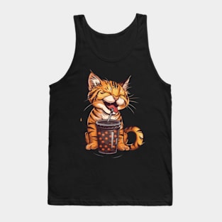 Cat Boba Fun Tank Top